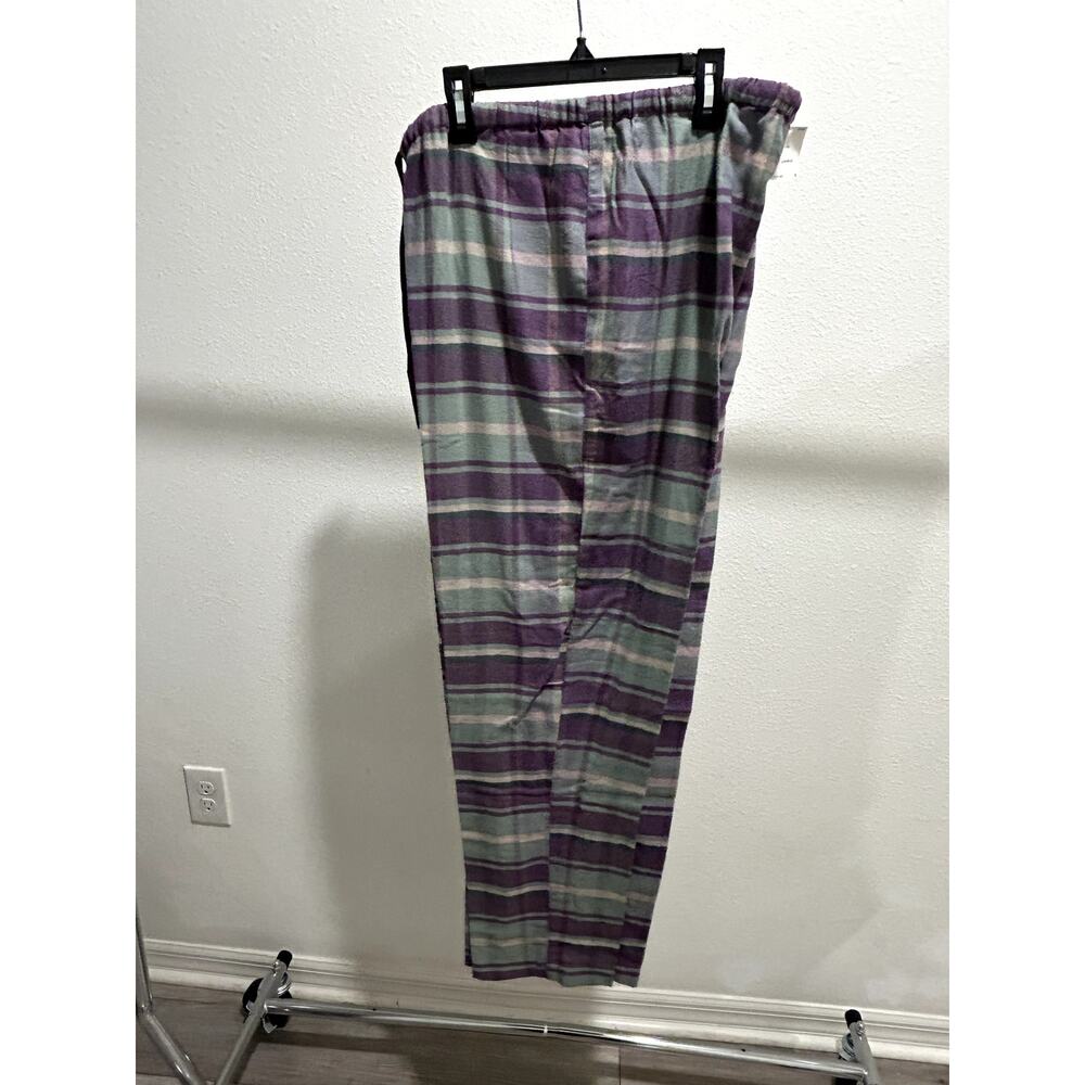 Lauren Ralph Lauren Women's Pajama Pants Henley Multi Plaid Size Large NWT B46